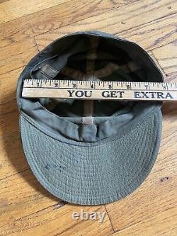Vintage A-3 Mechanic's Cap WW2 Hat 7 Army Air Force USAAF WWII HBT A3 Stencil