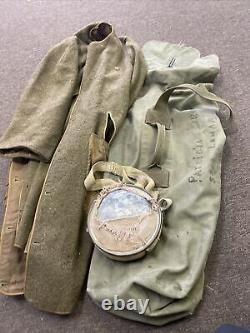 Vintage Amarillo tx air force army footlocker with wwii era items