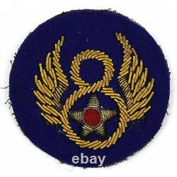Vintage Authentic WWII US Army 8th Air Force Bullion Theater Made Patch -A