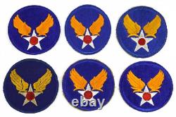 Vintage Authentic WWII US Army Mixed Air Corps Air Force 39 Patch Collection -A