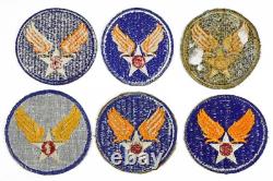 Vintage Authentic WWII US Army Mixed Air Corps Air Force 39 Patch Collection -A