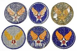 Vintage Authentic WWII US Army Mixed Air Corps Air Force 39 Patch Collection -A