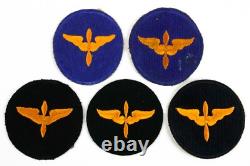 Vintage Authentic WWII US Army Mixed Air Corps Air Force 39 Patch Collection -A