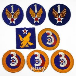 Vintage Authentic WWII US Army Mixed Air Corps Air Force 39 Patch Collection -A