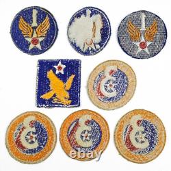 Vintage Authentic WWII US Army Mixed Air Corps Air Force 39 Patch Collection -A