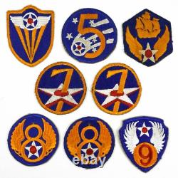 Vintage Authentic WWII US Army Mixed Air Corps Air Force 39 Patch Collection -A