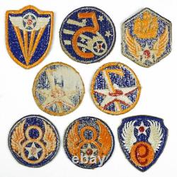 Vintage Authentic WWII US Army Mixed Air Corps Air Force 39 Patch Collection -A
