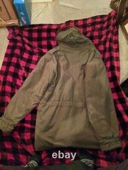 Vintage B-11 Air Force jacket Mouton hood Military Ww2 WWII US Army Air Force