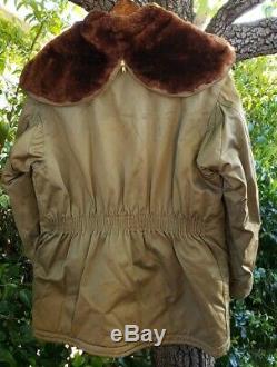 Vintage B-9 Parka ARMY AIR FORCE WWII FIELD JACKET Great Cond Rare