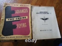 Vintage Collection WW2 WWII Army Air Corps Pilot Training Books & Tech