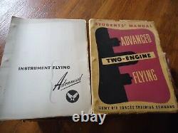 Vintage Collection WW2 WWII Army Air Corps Pilot Training Books & Tech