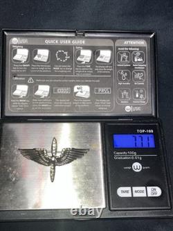 Vintage Crown Trifari 925 Sterling Silver WWII Army Air Corps Sweetheart