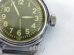 Vintage Elgin A-11 US Military Wristwatch Runs WWII WW2 Era Army Air Force 539