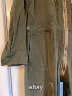 Vintage Flight Suit Gabardine M Short USAAF Army Air Force Type L-1 Blue Bell