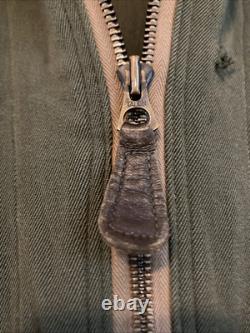 Vintage Flight Suit Gabardine M Short USAAF Army Air Force Type L-1 Blue Bell
