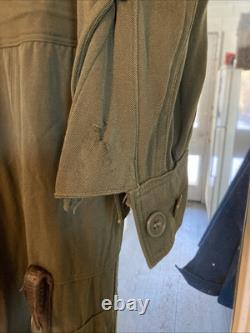 Vintage Flight Suit Gabardine M Short USAAF Army Air Force Type L-1 Blue Bell