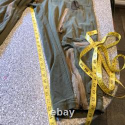 Vintage Flight Suit Gabardine M Short USAAF Army Air Force Type L-1 Blue Bell