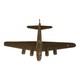 Vintage Handcrafted Wwii B-17 Bomber Model Airplane u. S. Army Air Forces Memor