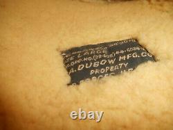 Vintage Large Dubow US ARMY AIR FORCE WWII PILOT BOMBER GUNNER LEATHER GLOVES