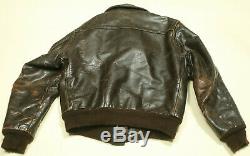 Vintage Leather Aviator Bomber Jacket Wwii  Us Army Air Corp Beautiful