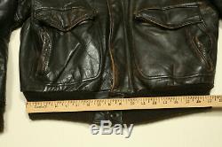 Vintage Leather Aviator Bomber Jacket Wwii  Us Army Air Corp Beautiful