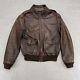 Vintage Leather Bomber Jacket Men 40 Brown Avirex U. S. Army Air Forces Type A-2