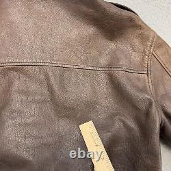 Vintage Leather Bomber Jacket Men 40 Brown Avirex U. S. Army Air Forces Type A-2