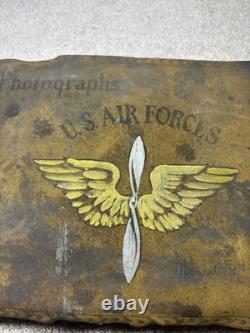 Vintage Leather Front US Army Air Forces USAAF Photo Album- 60 Pictures Included