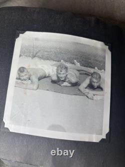 Vintage Leather Front US Army Air Forces USAAF Photo Album- 60 Pictures Included