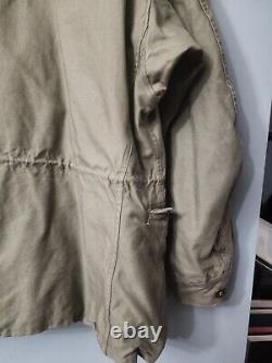 Vintage M-1943 Field Jacket WWII 1940's Army Size 36 R Air Corp Patch Air Force
