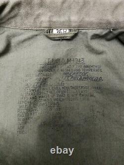 Vintage M-1943 Field Jacket WWII 1940's Army Size 36 R Air Corp Patch Air Force