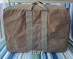 Vintage Military Army Air Force Aviator's Kit Bag AN-6505-1 WWII Era WINGS