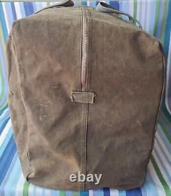 Vintage Military Army Air Force Aviator's Kit Bag AN-6505-1 WWII Era WINGS