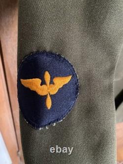 Vintage Original WW2 US Army Air Force Cadet Uniform 1941 Named