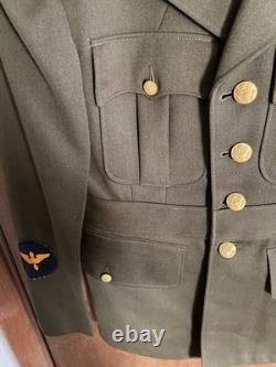 Vintage Original WW2 US Army Air Force Cadet Uniform 1941 Named
