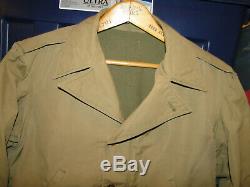 Vintage Original WW2 US Army Air Force M-41 Field Jacket Uniform Sz 36 -38
