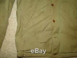 Vintage Original WW2 US Army Air Force M-41 Field Jacket Uniform Sz 38 -40