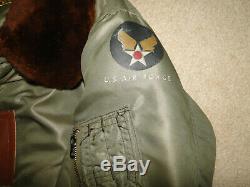 Vintage Original WW2 US Army Air Force PILOT B-15 B Bomber flight jacket Sz 38