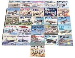 Vintage SQUADRON Book Lot x26 IN ACTION Military Aircraft History GREAT COND