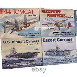 Vintage SQUADRON Book Lot x26 IN ACTION Military Aircraft History GREAT COND