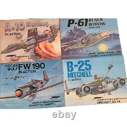 Vintage SQUADRON Book Lot x26 IN ACTION Military Aircraft History GREAT COND