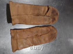 Vintage US ARMY AIR FORCE WWII PILOT BOMBER GUNNER LEATHER GLOVES
