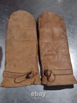 Vintage US ARMY AIR FORCE WWII PILOT BOMBER GUNNER LEATHER GLOVES