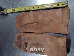 Vintage US ARMY AIR FORCE WWII PILOT BOMBER GUNNER LEATHER GLOVES