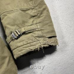 Vintage US Army Air Forces B-11 Jacket Mens Large Sheepskin Lined Parka 40s WW2