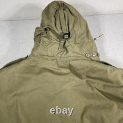 Vintage US Army Air Forces B-11 Jacket Mens Large Sheepskin Lined Parka 40s WW2