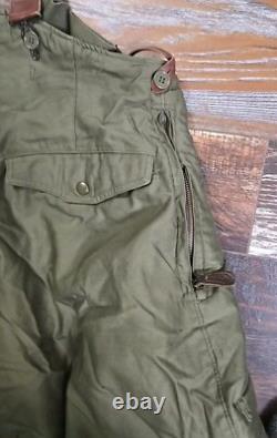 Vintage US Army Air Forces Flight Pants Type A-11 WWII #3219 Fur Lined- Size 30