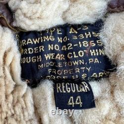 Vintage US Army Air Forces Type A-3 Bomber Sheepskin Leather Flight Pants 44
