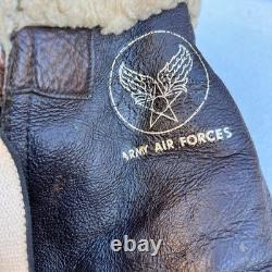 Vintage US Army Air Forces Type A-3 Bomber Sheepskin Leather Flight Pants 44