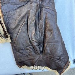 Vintage US Army Air Forces Type A-3 Bomber Sheepskin Leather Flight Pants 44